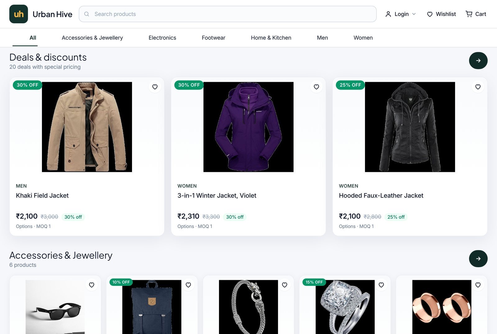 Urban Hive deals row with 30% and 25% off jackets